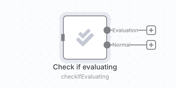 Check if evaluating node